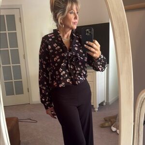 Ann Taylor Blouse with Bow Tie